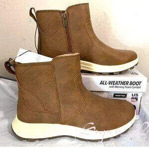 NEW Khombu Women's Dusk All-Weather Memory Foam Ankle Boot